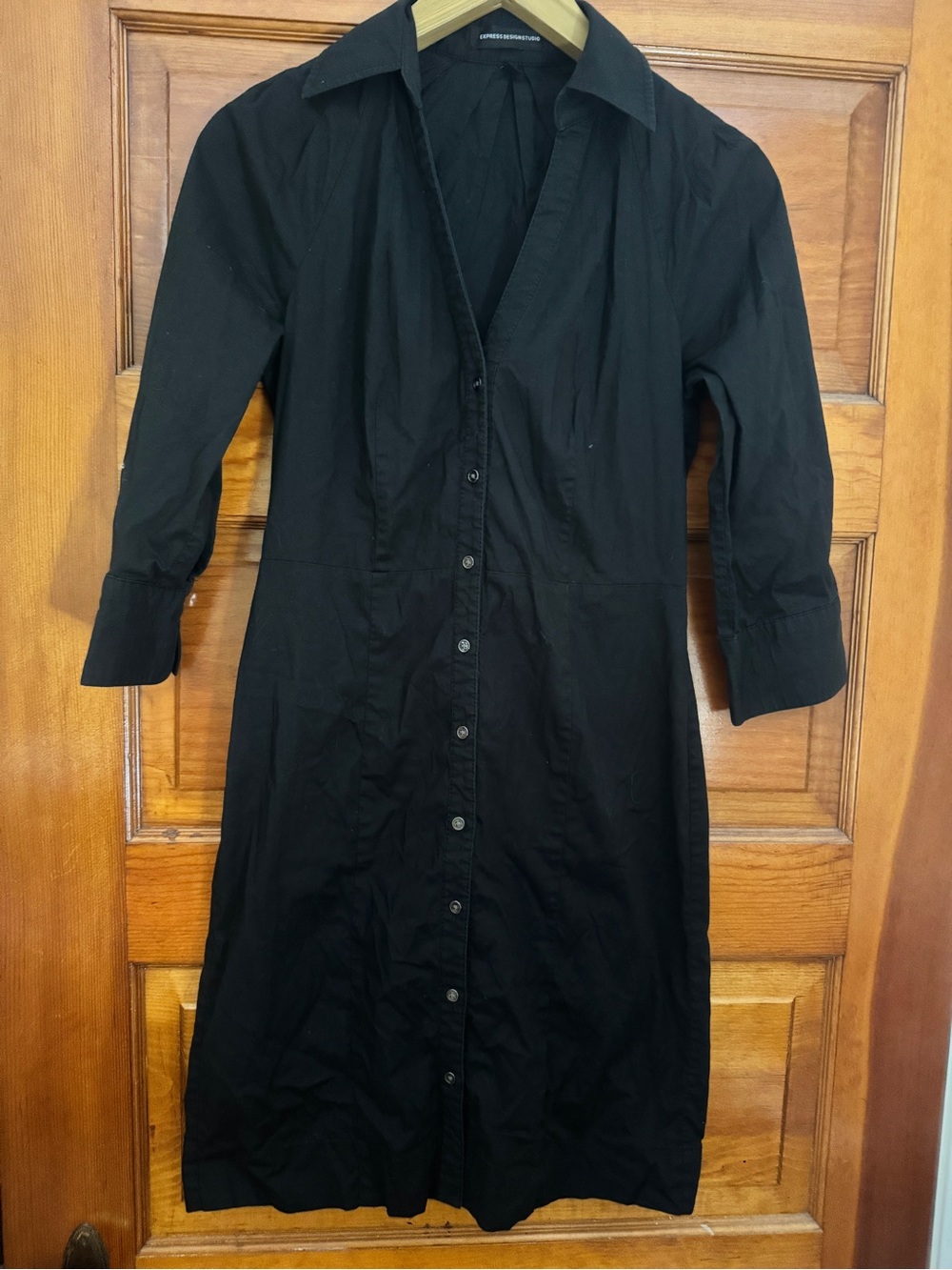 Express Black Mini Shirt Dress